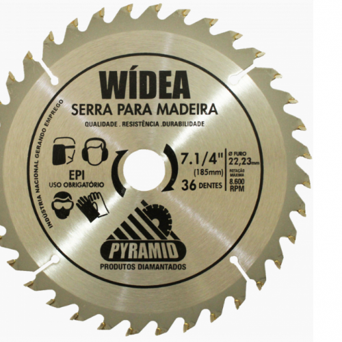 Serra Circular WIDEA 7.1/4 - 185 X 20  X ...