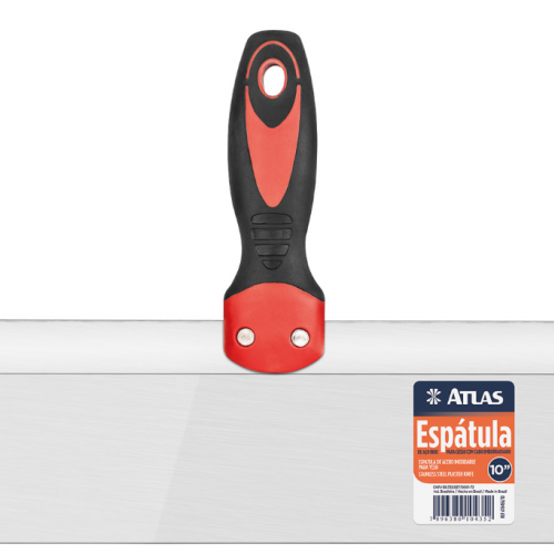 Espátula Aço Inox Para Gesso C/ Cabo Plas...