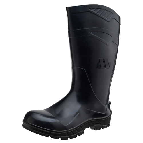 Bota PVC Cano Longo Bico Palmilha Perneir...