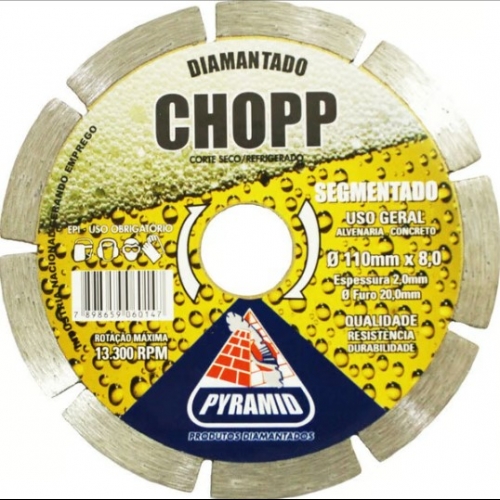 Disco Diamantado Segmentado (CHOPP) 110 X...