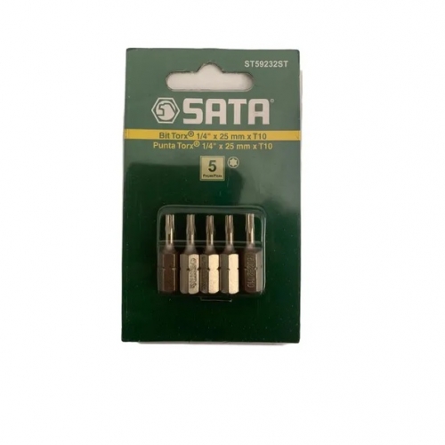 Bits TORX Com 5 Unidades 1/4 x 25mm - SATA