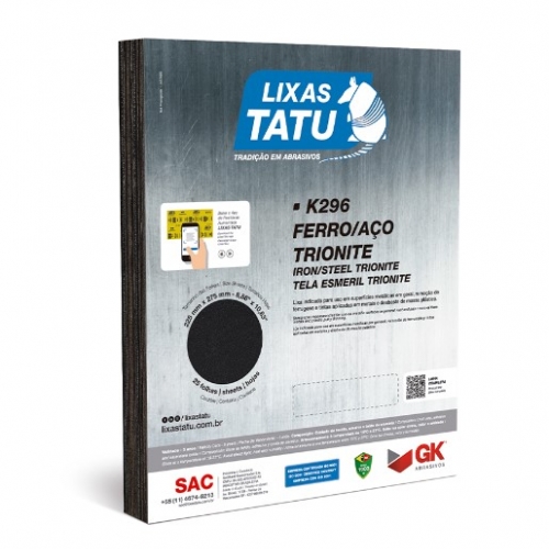 Lixa Metal / Aço TRIONITE - Grão 40 - TATU