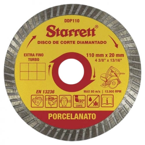 Disco Diamantado Porcelanato - 4.3/8 X 13...