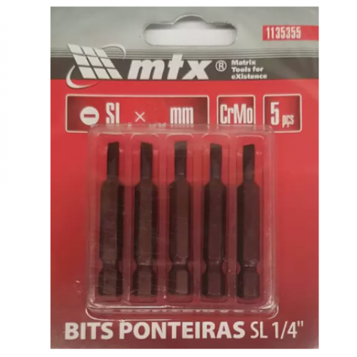 Bits Fenda (5 Unidades) 1/4" - MTX