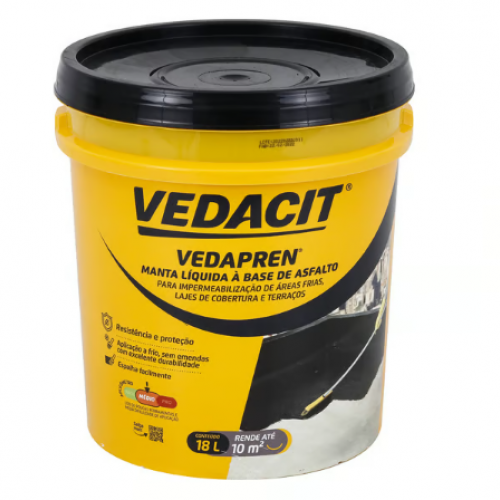 Vedapren Pro Manta Liquida De Asfalto 18L...