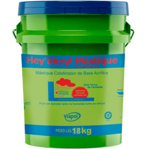 Heydicryl Mastique 18KG Cor: Branco -VIAPOL