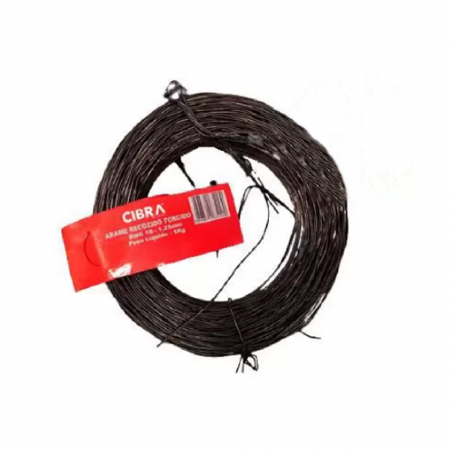 Arame Recozido Torcido 18 1.25MM 1KG -CIBRA