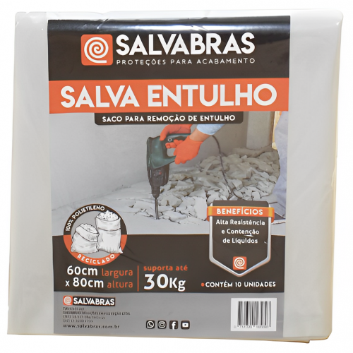 Saco Para Ensacar Entulho 30kg 10 Unidade...