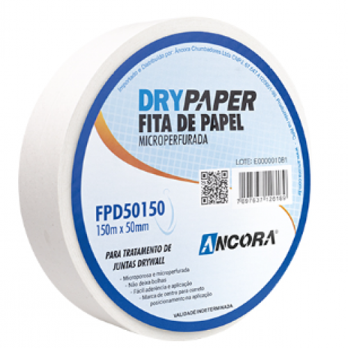 Fita Drywall Papel Microperfurada 50 mm X...