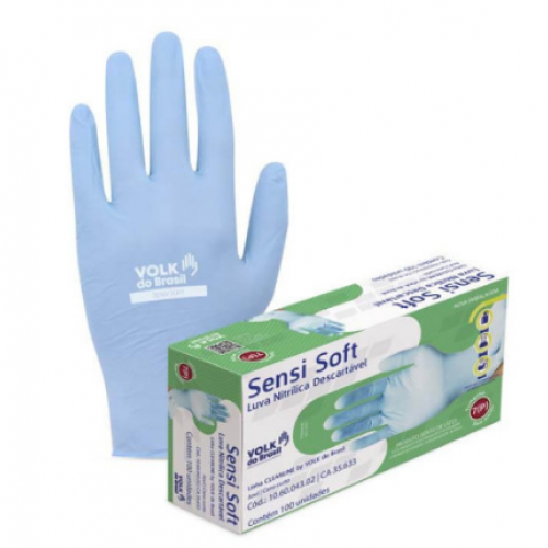 Luva Nitrilica Sensi Soft S/ Amido (100 U...