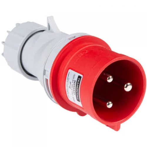 Plug 2P+T 415V/32A/9H Cor: Vermelho Ref: ...