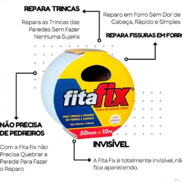 Fitafix Adesina Transparente 50mm x 10mts...