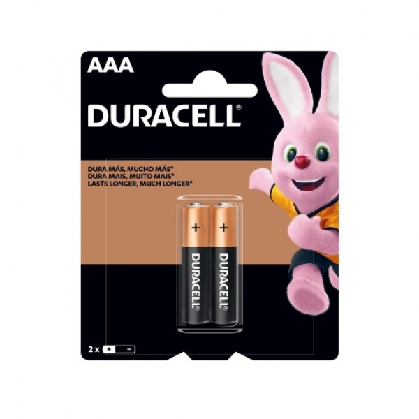 Pilha Alcalina AAA 2 Unidades - DURACELL