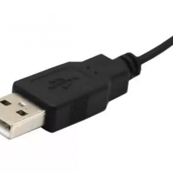 Cabo USB 2.0 Macho + Femea Cor: Preto 1,8...