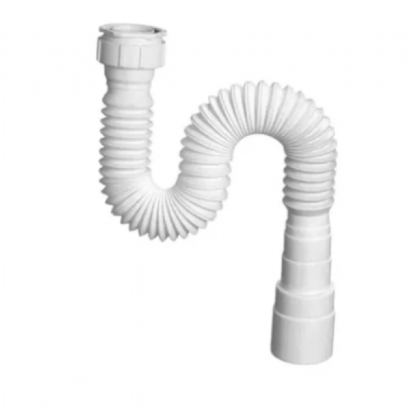 Sifão Sanfonado PVC Universal Cor: Branco...