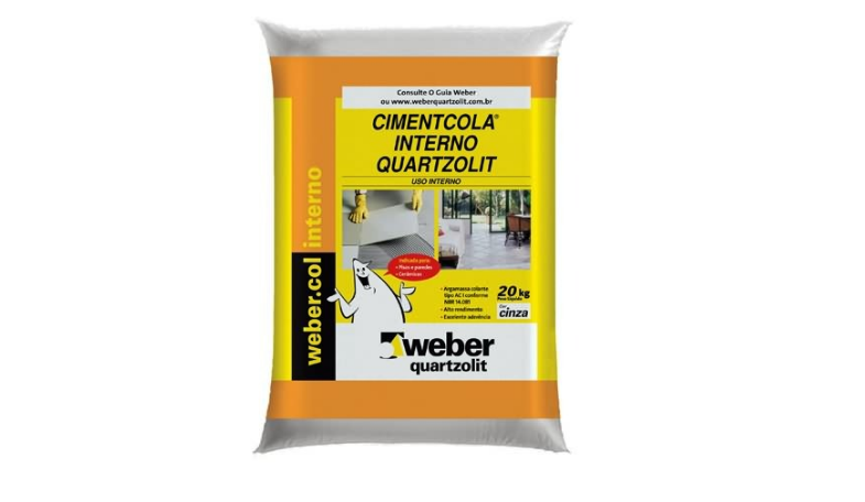 Cimentcola Interno AC1 Cinza 20KG - QUART...