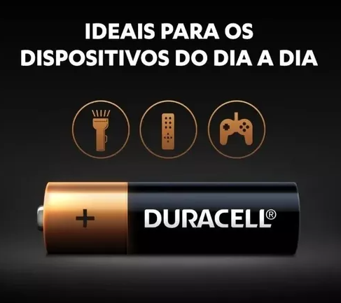 Pilha Alcalina AAA 2 Unidades - DURACELL