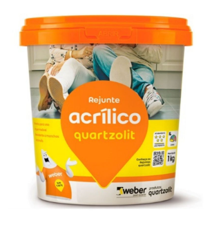 Rejunte Acrílico 1kg Cor: Branco - QUARTZ...