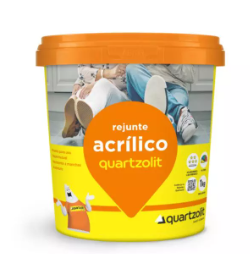 Rejunte Acrílico 1kg Cor: Cinza Platina -...