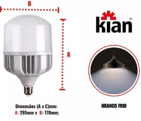 Lâmpada de Led Industrial 6500k/BIVOLT RE...