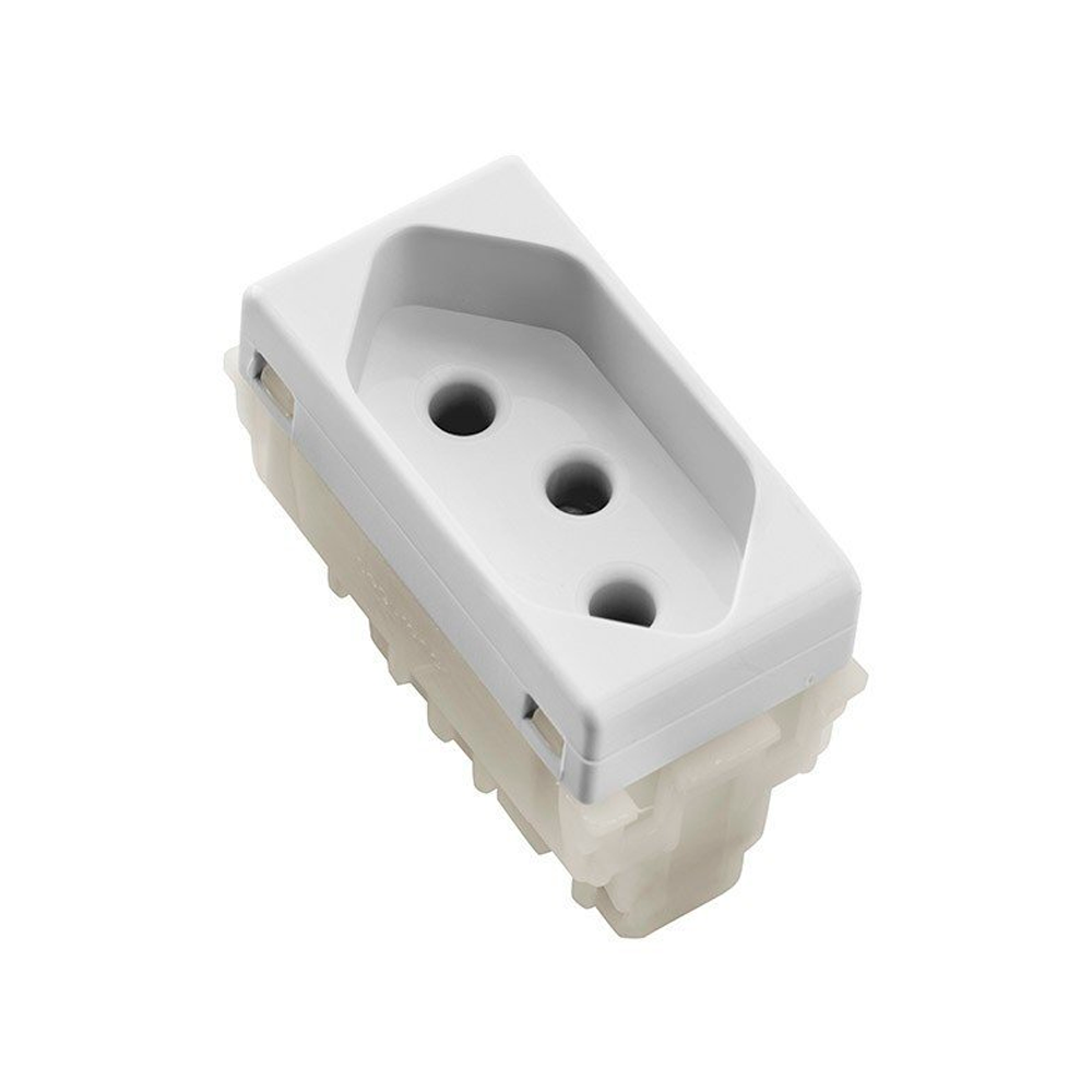 Modulo 1 Tomada 2P+T 20A Branco Ref 57115...